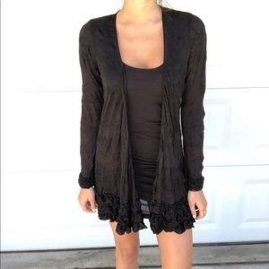 Eileen Fisher black cardigan